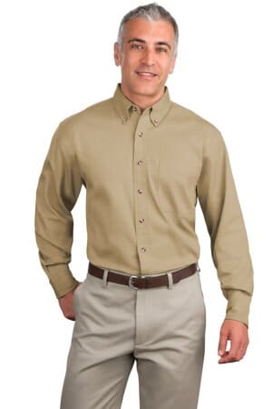 S600T port authority long sleeve twill shirt