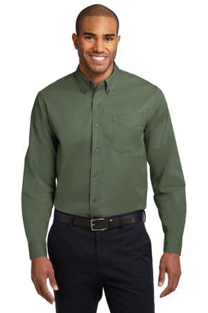 CLOVER GREEN S608ES port authority extended size long sleeve easy care shirt