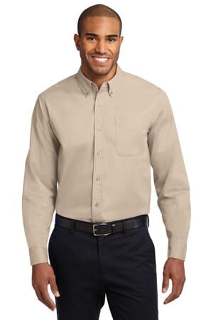 STONE S608ES port authority extended size long sleeve easy care shirt