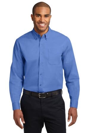 ULTRAMARINE BLUE S608ES port authority extended size long sleeve easy care shirt