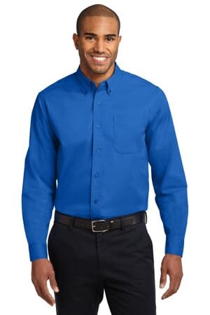 STRONG BLUE S608 port authority long sleeve easy care shirt