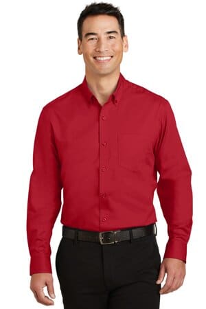 RICH RED S663 port authority superpro twill shirt