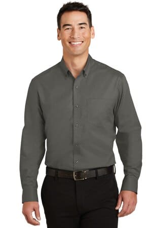 STERLING GREY S663 port authority superpro twill shirt