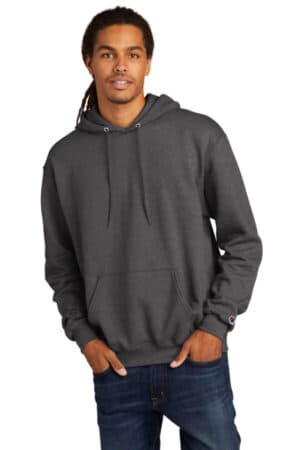CHARCOAL HEATHER S700 champion powerblend pullover hoodie