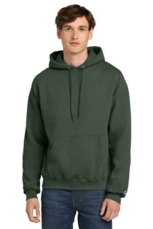 DARK GREEN HEATHER S700 champion powerblend pullover hoodie