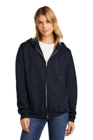 NAVY NAVY S800 champion powerblend full-zip hoodie