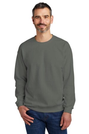 CHARCOAL SF000 gildan softstyle crewneck sweatshirt