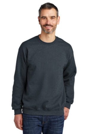 DARK HEATHER SF000 gildan softstyle crewneck sweatshirt