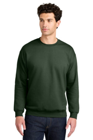 FOREST GREEN SF000 gildan softstyle crewneck sweatshirt