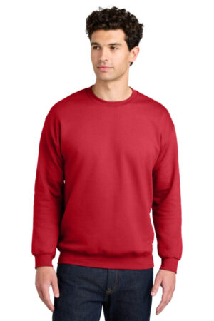 RED SF000 gildan softstyle crewneck sweatshirt