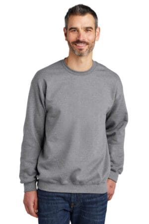 SPORT GREY SF000 gildan softstyle crewneck sweatshirt