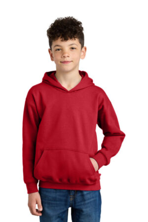 RED SF500B gildan youth softstyle midweight fleece hoodie