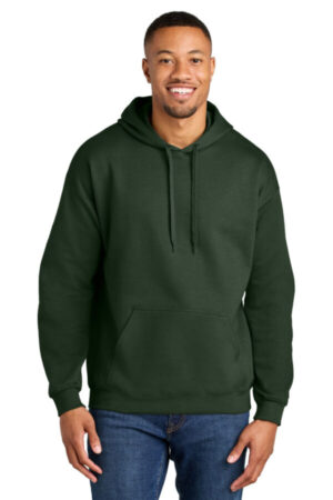 FOREST GREEN SF500 gildan softstyle pullover hooded sweatshirt