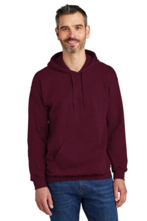 MAROON SF500 gildan softstyle pullover hooded sweatshirt