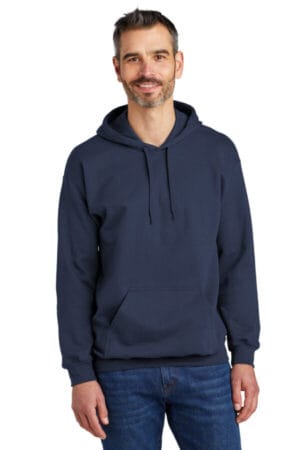 NAVY SF500 gildan softstyle pullover hooded sweatshirt