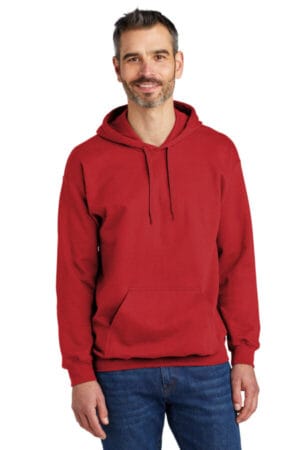RED SF500 gildan softstyle pullover hooded sweatshirt