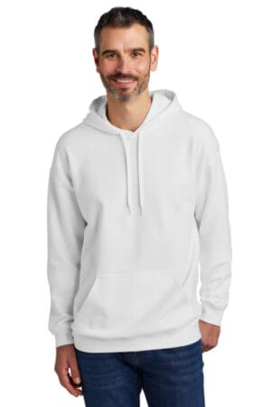 WHITE SF500 gildan softstyle pullover hooded sweatshirt