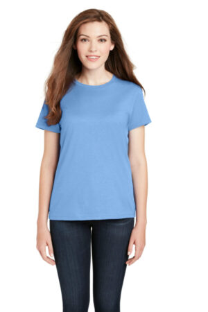 CAROLINA BLUE SL04 hanes-ladies perfect-t cotton t-shirt