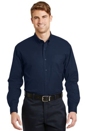 NAVY SP17 cornerstone-long sleeve superpro twill shirt