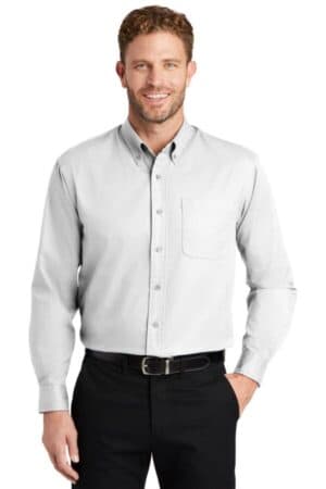 WHITE WHITE SP17 cornerstone-long sleeve superpro twill shirt