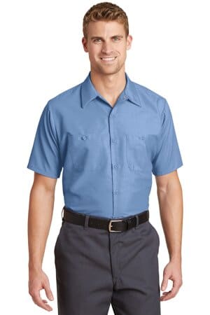 PETROL BLUE SP24LONG red kap long size short sleeve industrial work shirt