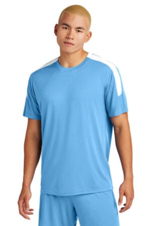 CAROLINA BLUE/ WHITE ST100 sport-tek competitor united crew