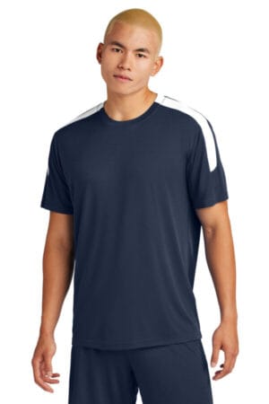 TRUE NAVY/ WHITE ST100 sport-tek competitor united crew