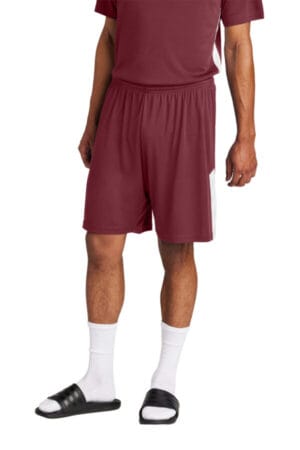 MAROON/ WHITE MAROON/ WHITE ST103 sport-tek competitor united 7 short