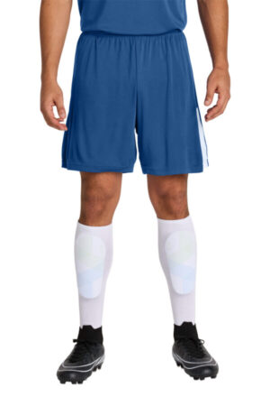 ROYAL/ WHITE ST103 sport-tek competitor united 7 short