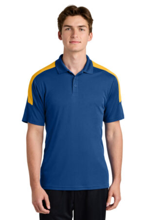 ROYAL/ GOLD ST104 sport-tek competitor united polo