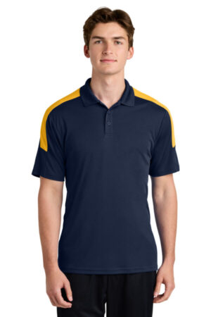 TRUE NAVY/ GOLD ST104 sport-tek competitor united polo