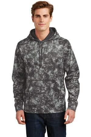 BLACK ST230 sport-tek sport-wick mineral freeze fleece hooded pullover