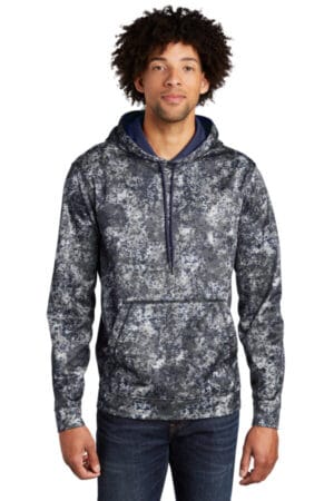 TRUE NAVY ST230 sport-tek sport-wick mineral freeze fleece hooded pullover
