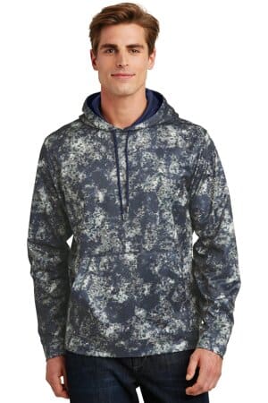 TRUE NAVY ST230 sport-tek sport-wick mineral freeze fleece hooded pullover