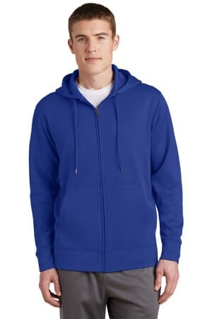TRUE ROYAL ST238 sport-tek sport-wick fleece full-zip hooded jacket