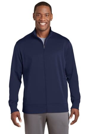 NAVY ST241 sport-tek sport-wick fleece full-zip jacket