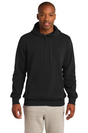 BLACK TST254 sport-tek tall pullover hooded sweatshirt