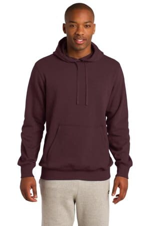 MAROON ST254 sport-tek pullover hooded sweatshirt