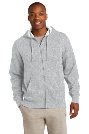 ATHLETIC HEATHER ST258 sport-tek full-zip hooded sweatshirt