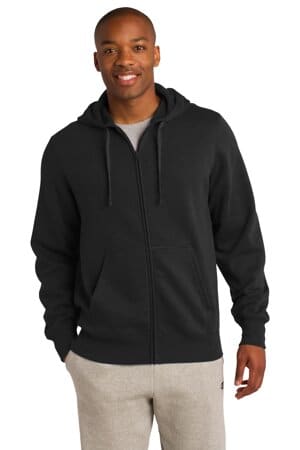 BLACK ST258 sport-tek full-zip hooded sweatshirt