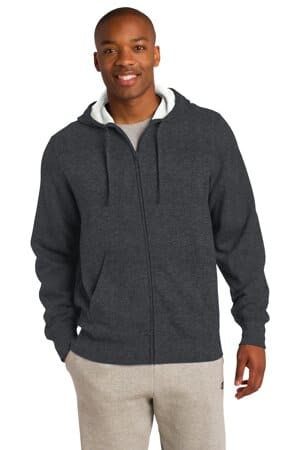 GRAPHITE HEATHER ST258 sport-tek full-zip hooded sweatshirt