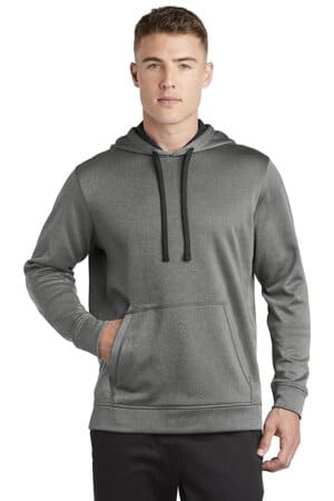 ST264 sport-tek posicharge sport-wick heather fleece hooded pullover