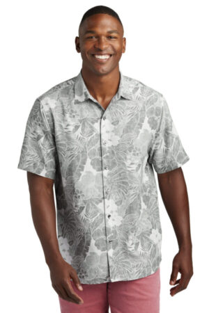LIGHT GREY ST325929TB limited edition tommy bahama coconut point playa flora short sleeve shirt