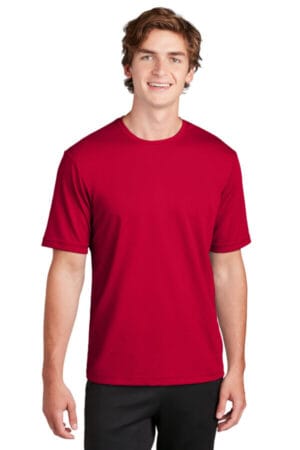 DEEP RED ST340 sport-tek posicharge racermesh tee