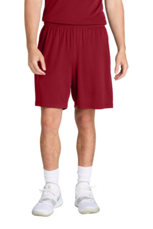 DEEP RED ST349P sport-tek posicharge competitor 7 pocketed short