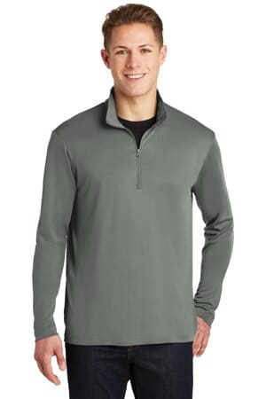GREY CONCRETE ST357 sport-tek posicharge competitor 1/4-zip pullover