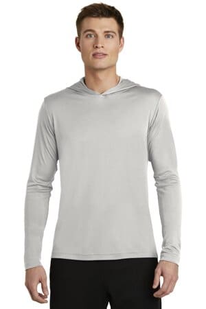 SILVER ST358 sport-tek posicharge competitor hooded pullover