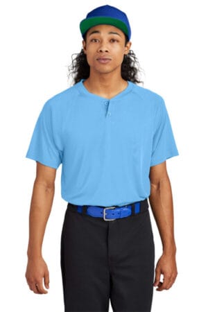 CAROLINA BLUE ST359 sport-tek posicharge competitor 2-button henley