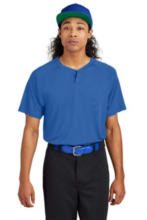 TRUE ROYAL ST359 sport-tek posicharge competitor 2-button henley