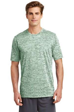 FOREST GREEN ELECTRIC ST390 sport-tek posicharge electric heather tee